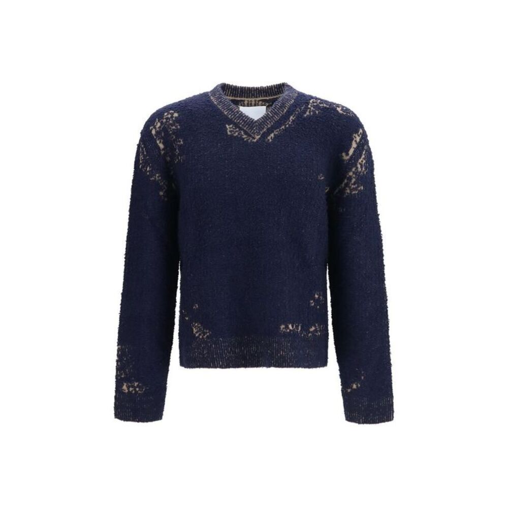 Maison Margiela Blue Cotton Men's Sweatshirt